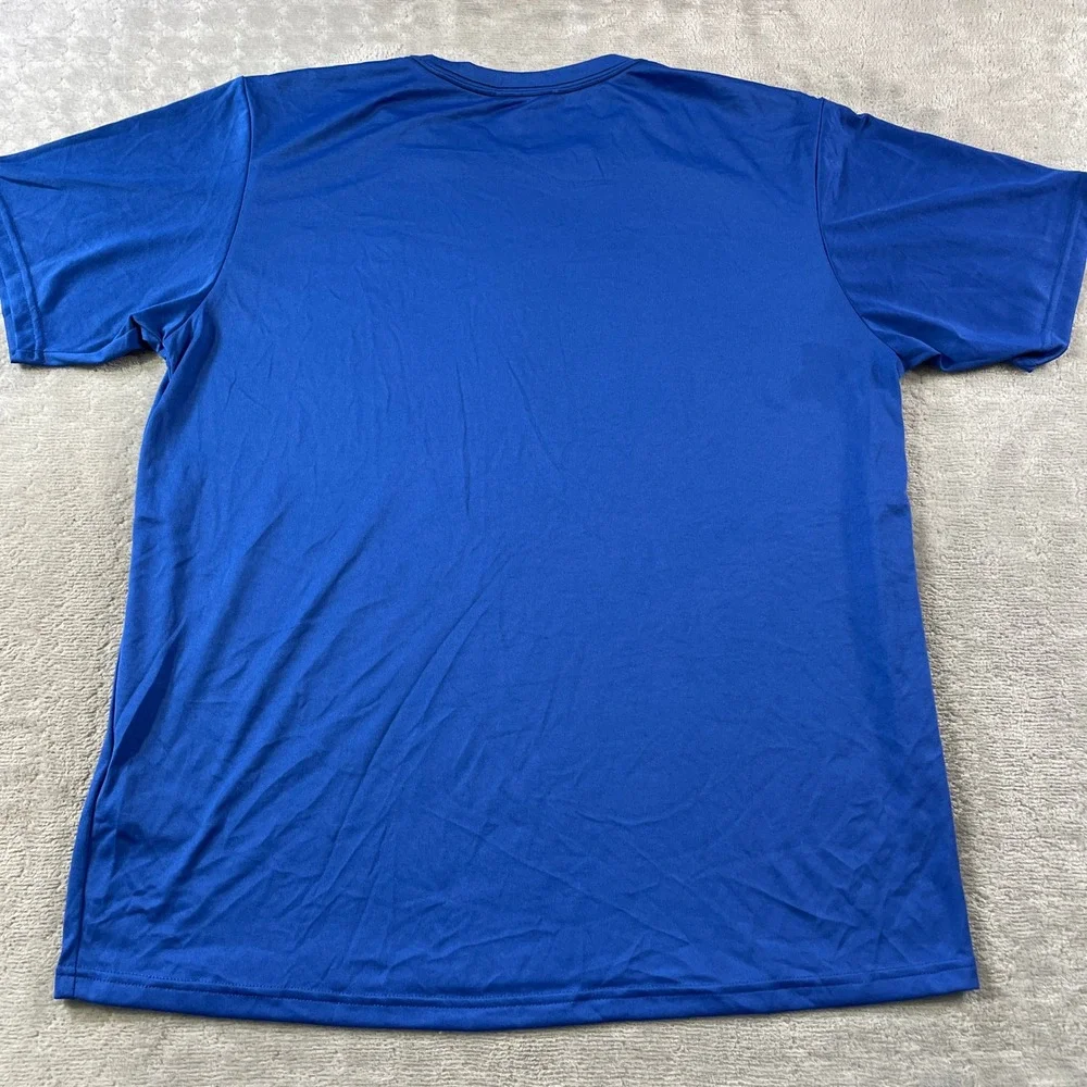 The North Face Shirt VaporWick Mens Large Blue Performance Hiking Light Outdoor
